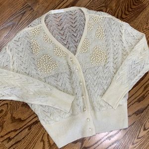 NWOT Vita Grace Pearl Sweater